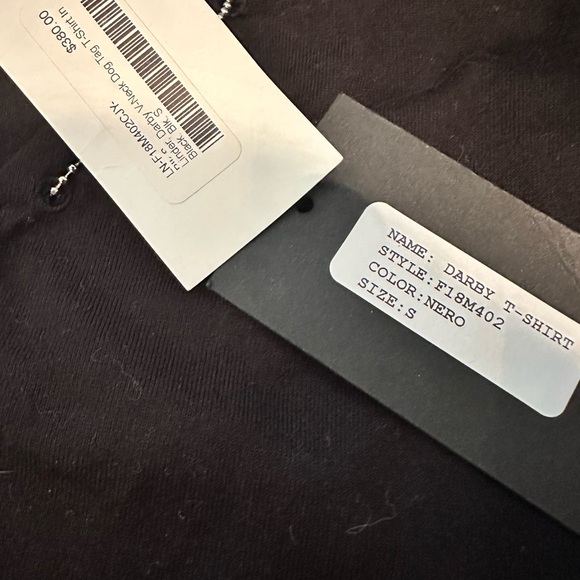 Linder Darby V Neck Dog Tag Black T Shirt - Picture 5 of 7